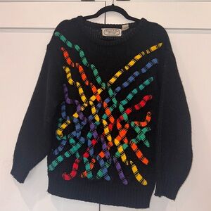 Vintage Multicolor Knit Sweater